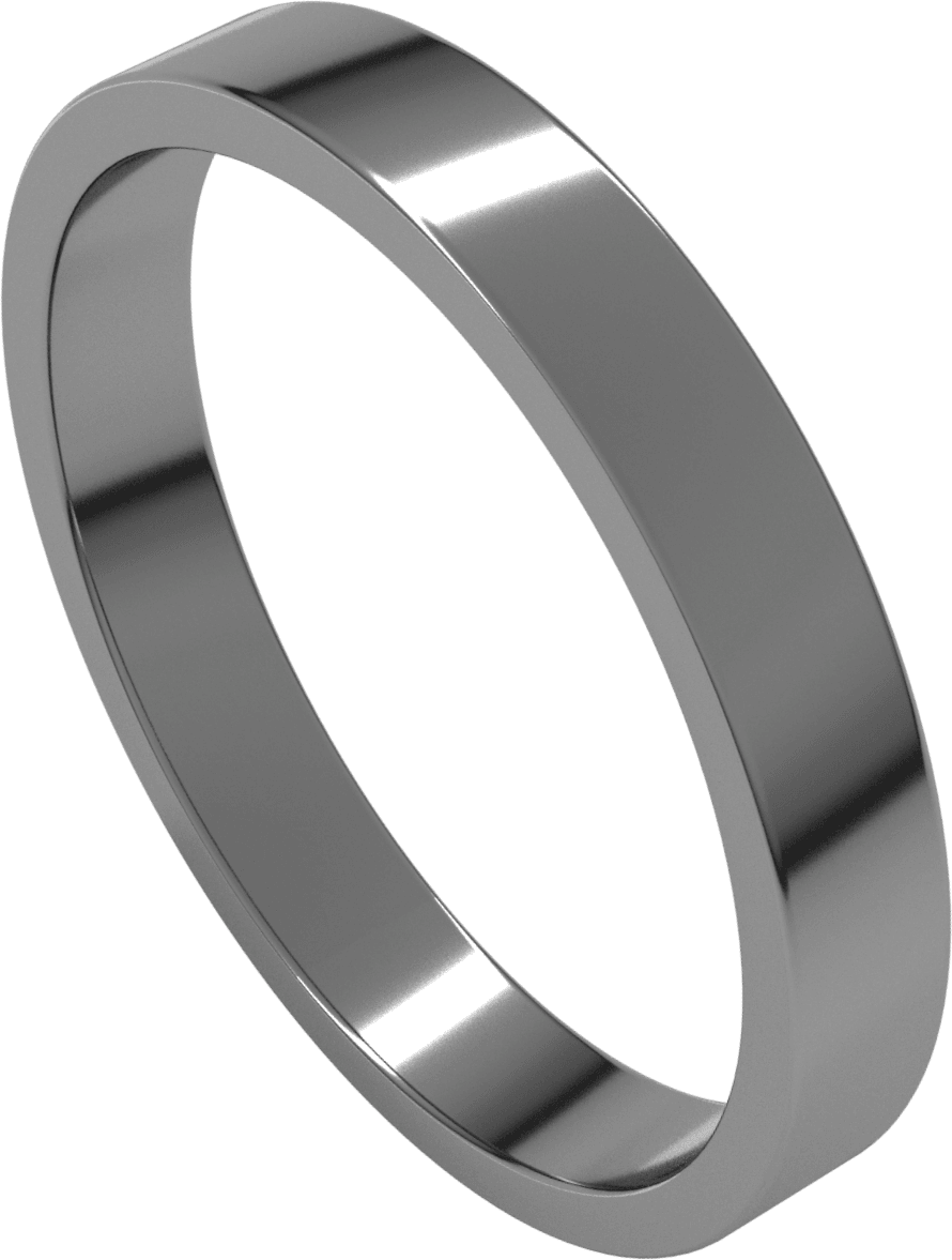 Sterling Silver 3 mm Flat Band