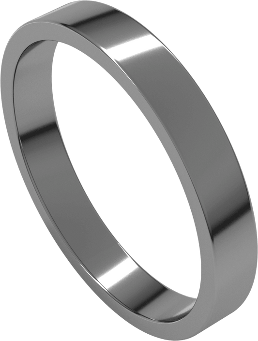 Platinum 3 mm Flat Band