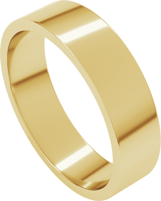 10K Yellow Gold 5 mm Flat Band