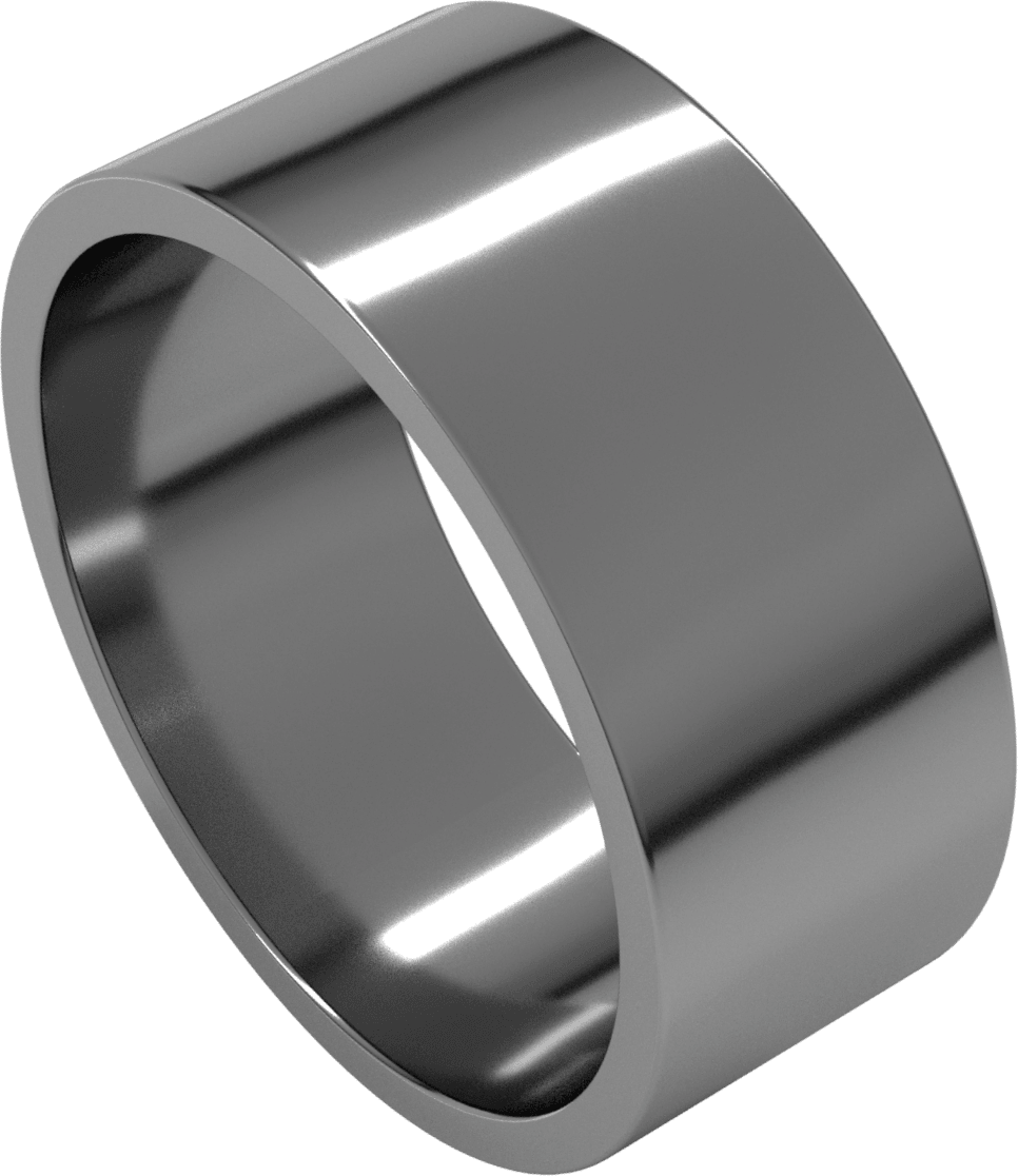 Sterling Silver 8 mm Flat Band