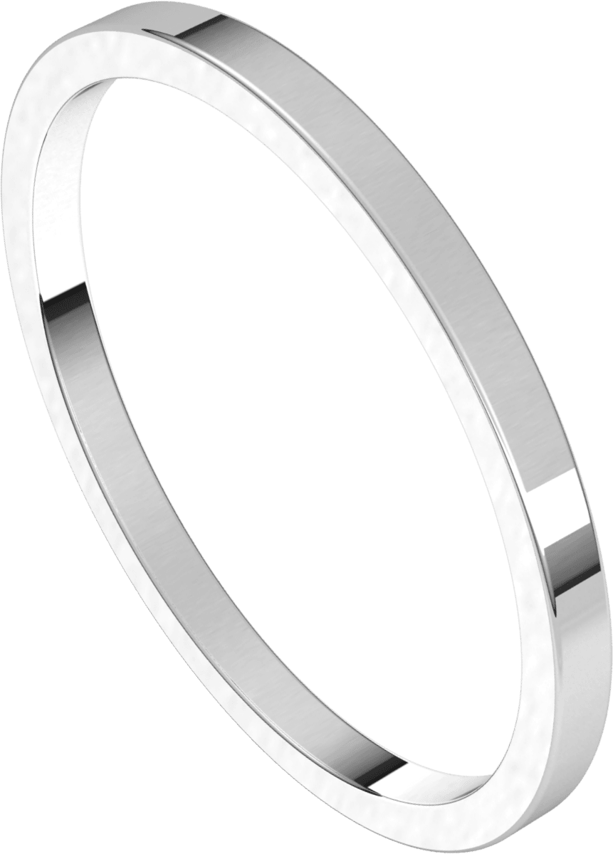 Platinum 1.5 mm Flat Band