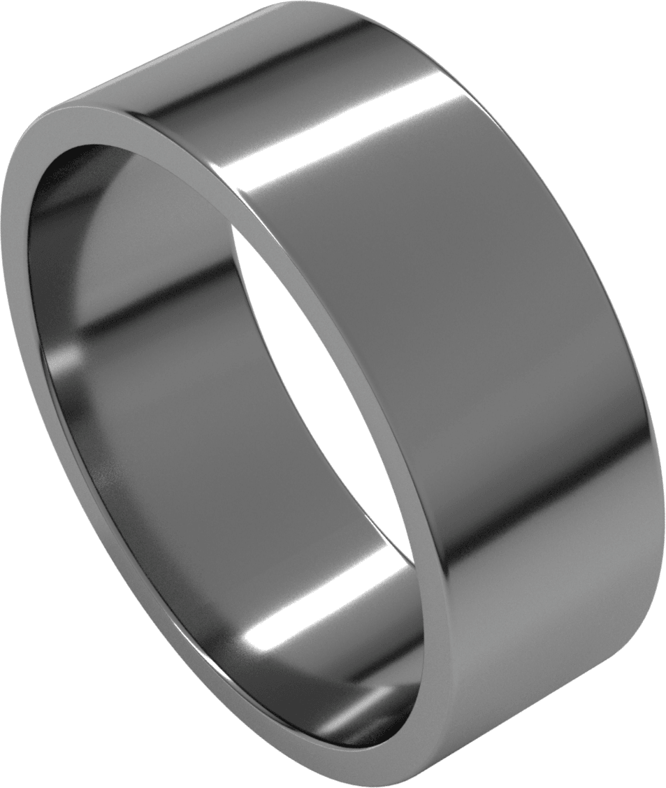 Sterling Silver 7 mm Flat Band