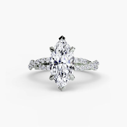 The Twisted Pavé Solitaire