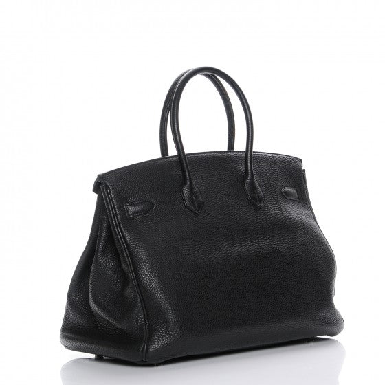 HERMES Taurillon Clemence Birkin 35 Black
