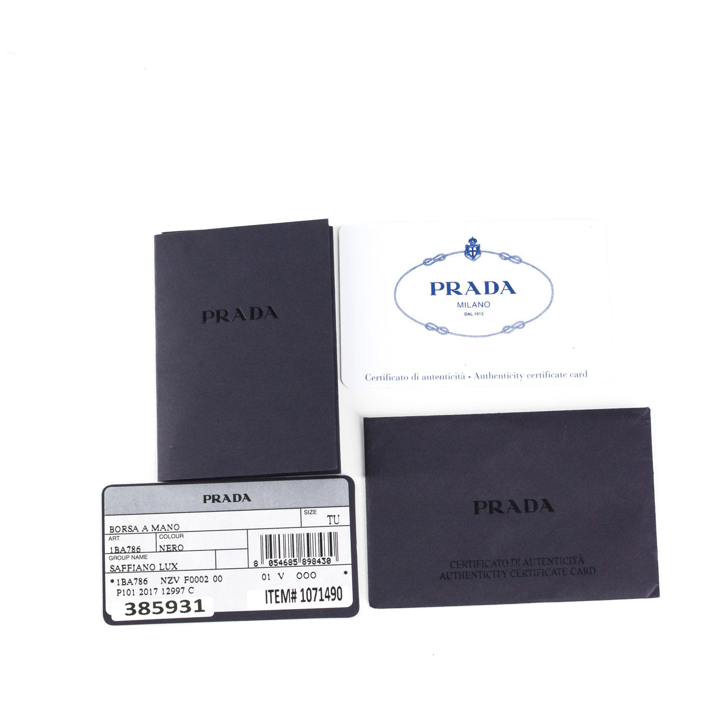PRADA Galleria Saffiano Leather Bag - Large (Black)