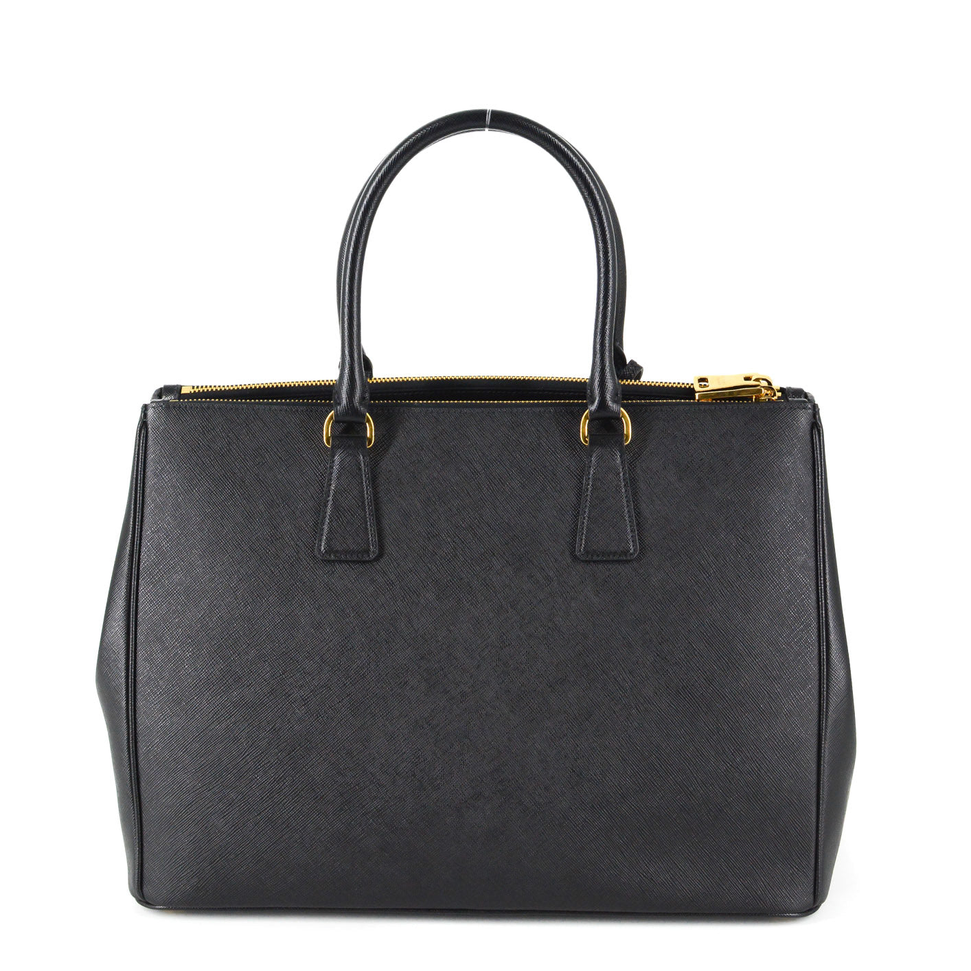 PRADA Galleria Saffiano Leather Bag - Large (Black)