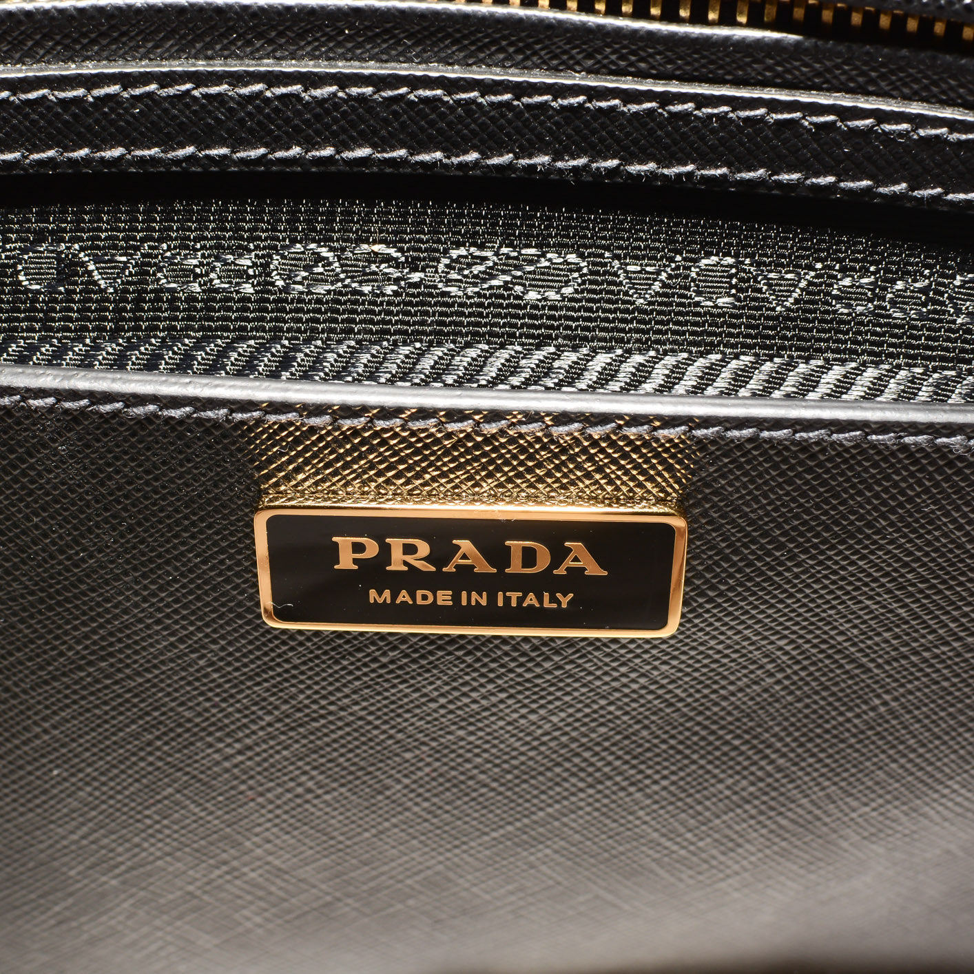 PRADA Galleria Saffiano Leather Bag - Large (Black)