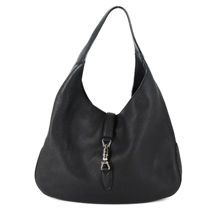 GUCCI Soft Leather Hobo Bag in Black