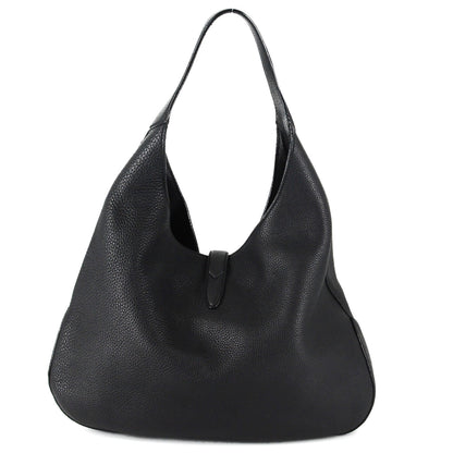 GUCCI Soft Leather Hobo Bag in Black