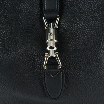 GUCCI Soft Leather Hobo Bag in Black