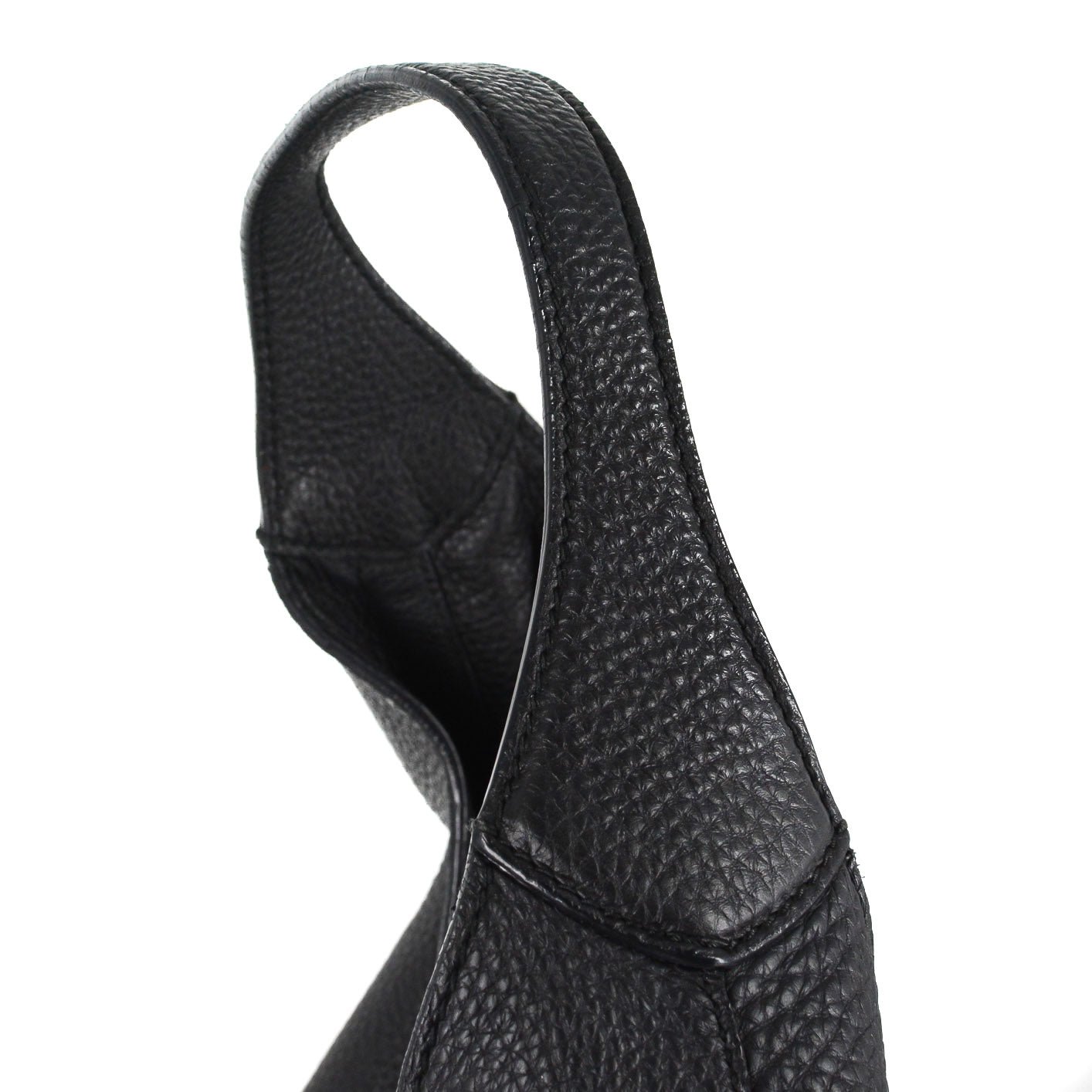 GUCCI Soft Leather Hobo Bag in Black