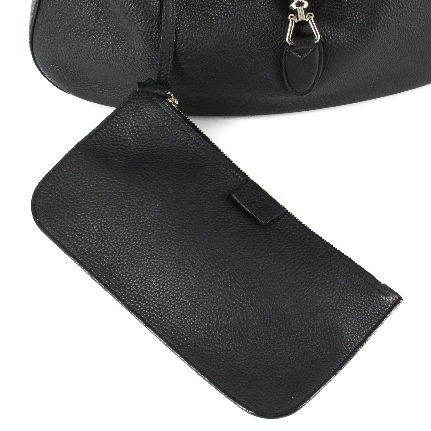 GUCCI Soft Leather Hobo Bag in Black