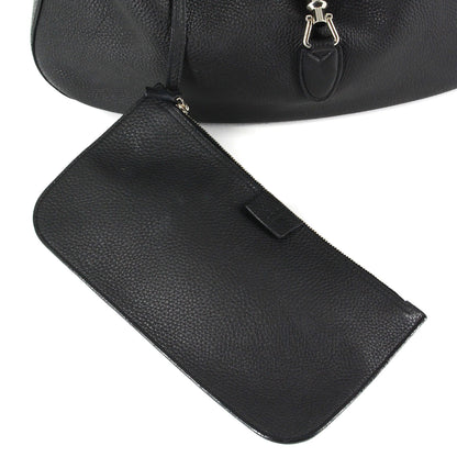 GUCCI Soft Leather Hobo Bag in Black
