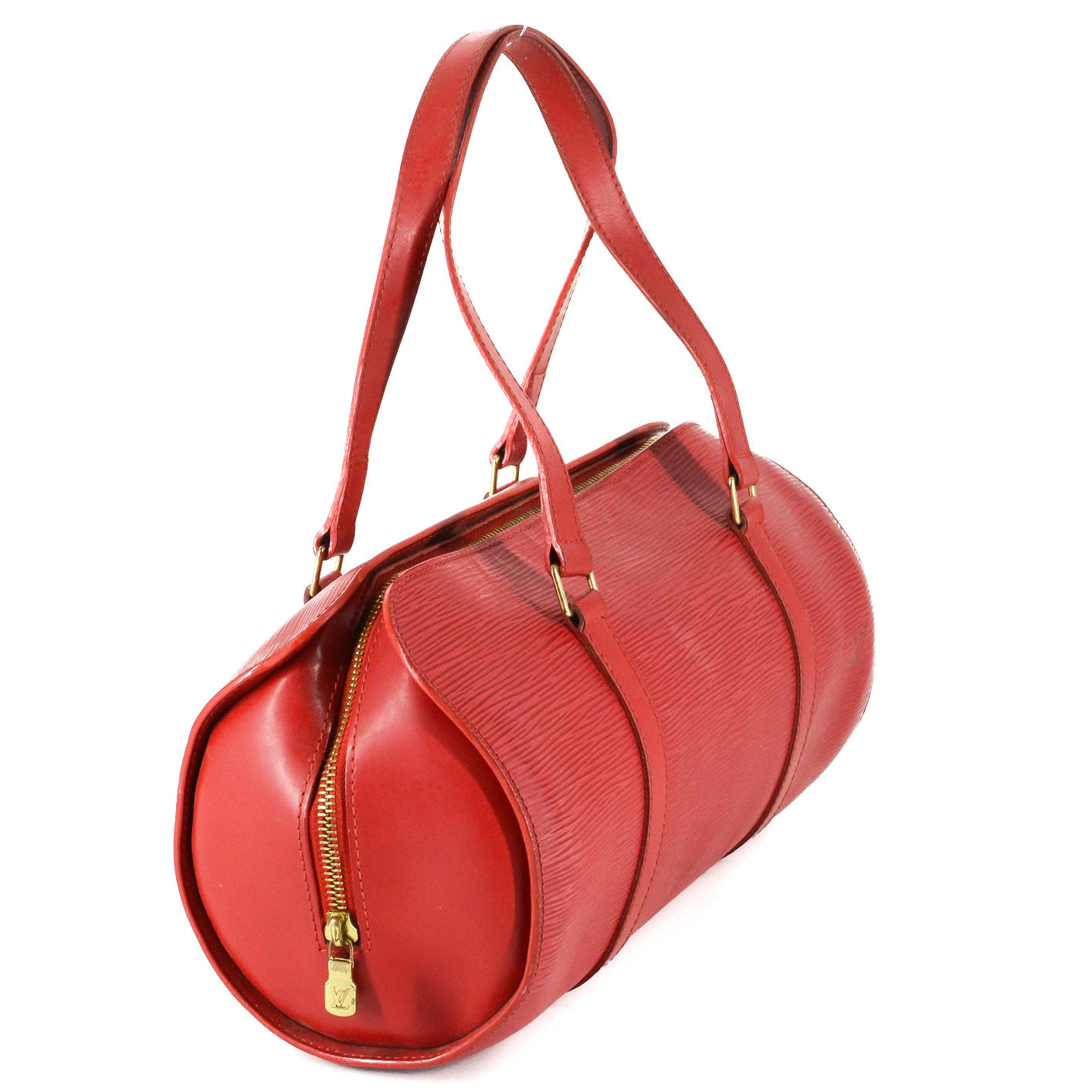 LOUIS VUITTON Soufflot Red EPI Leather Satchel