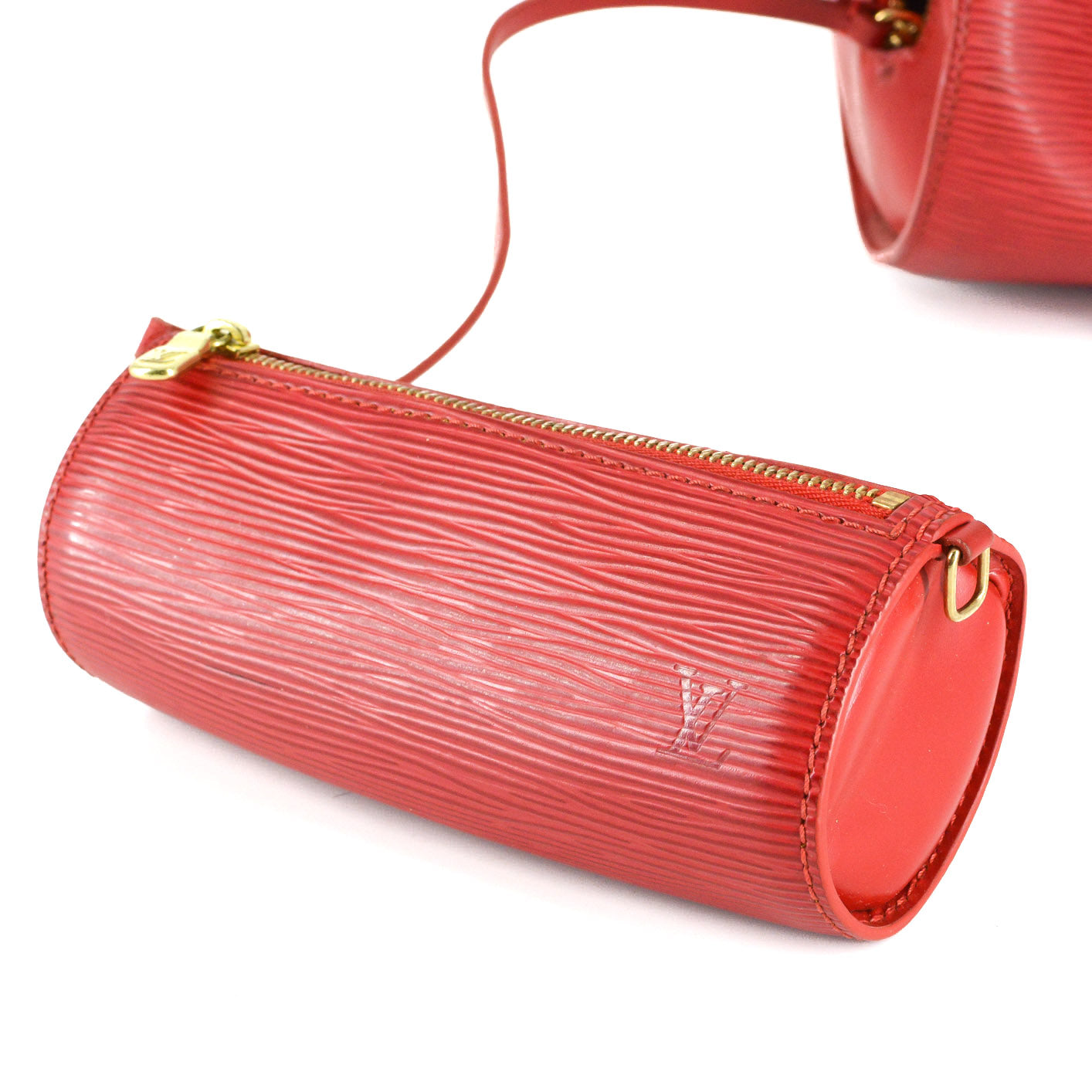 LOUIS VUITTON Soufflot Red EPI Leather Satchel