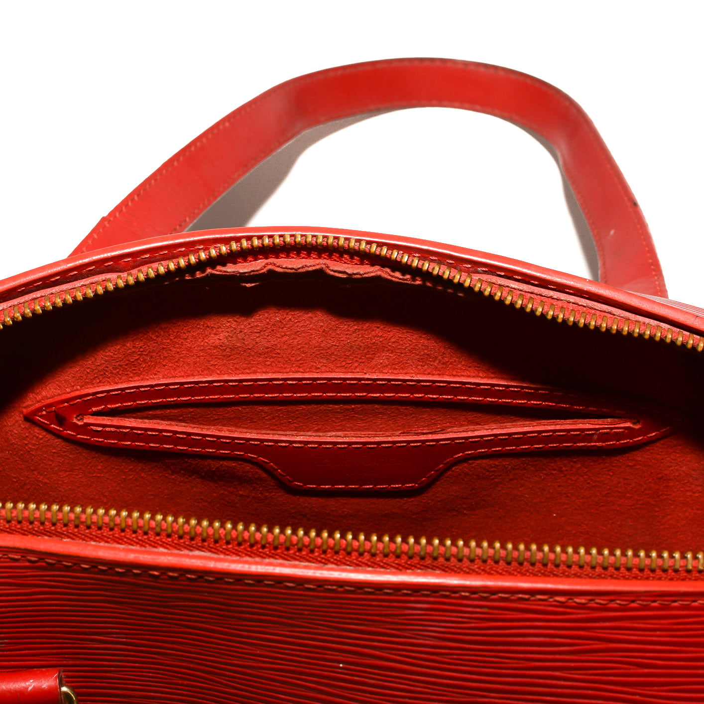 LOUIS VUITTON Soufflot Red EPI Leather Satchel