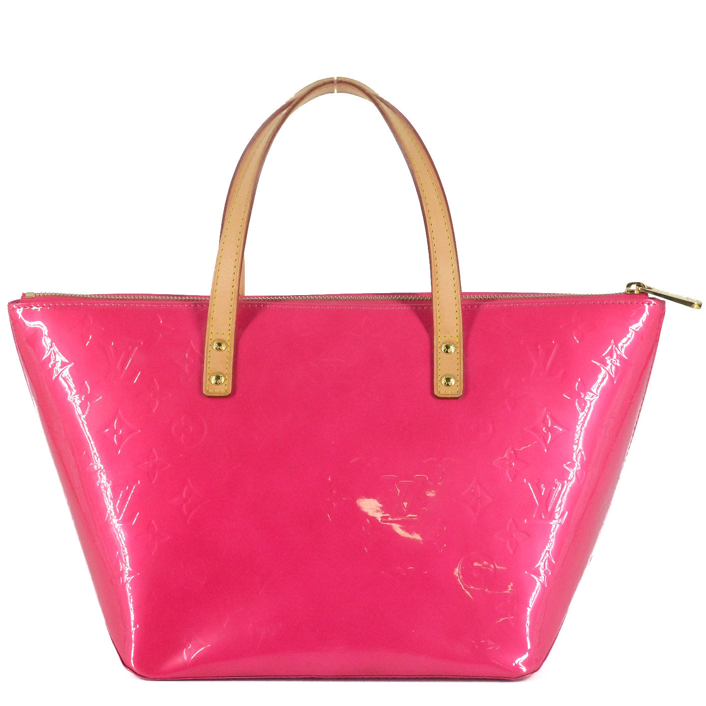 LOUIS VUITTON Bellevue Monogram PM Vernis Fuchsia Tote