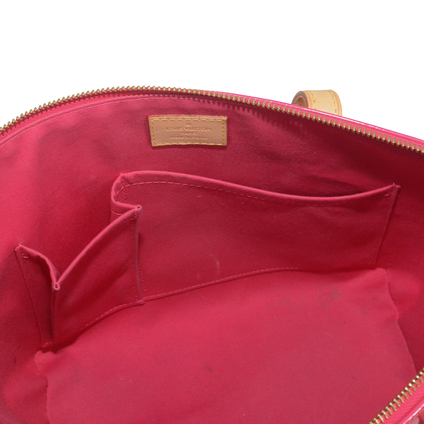 LOUIS VUITTON Bellevue Monogram PM Vernis Fuchsia Tote