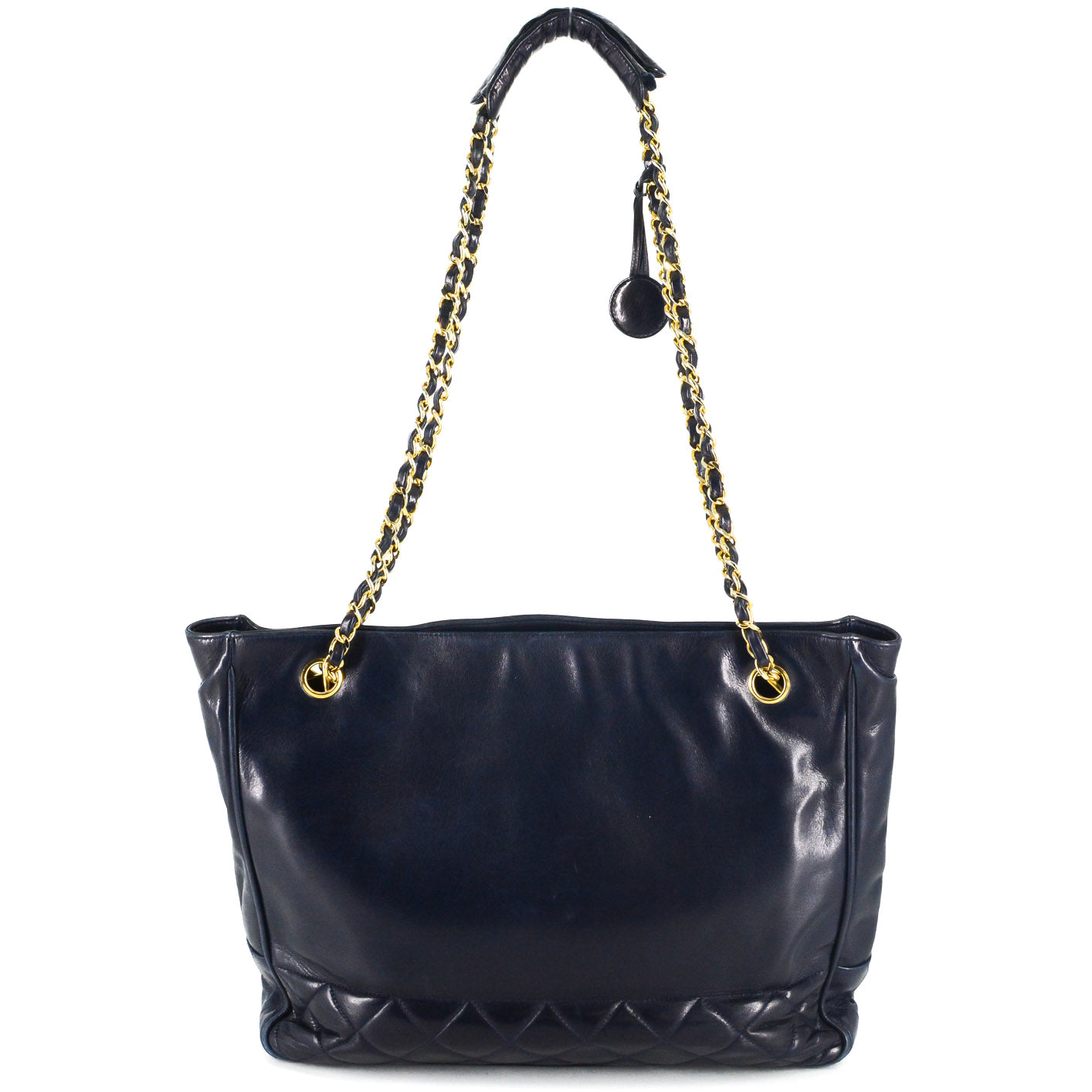 CHANEL Vintage Quilted Shopping Tote