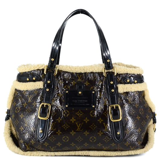 LOUIS VUITTON Limited Edition Monogram Shearling Thunder Bag