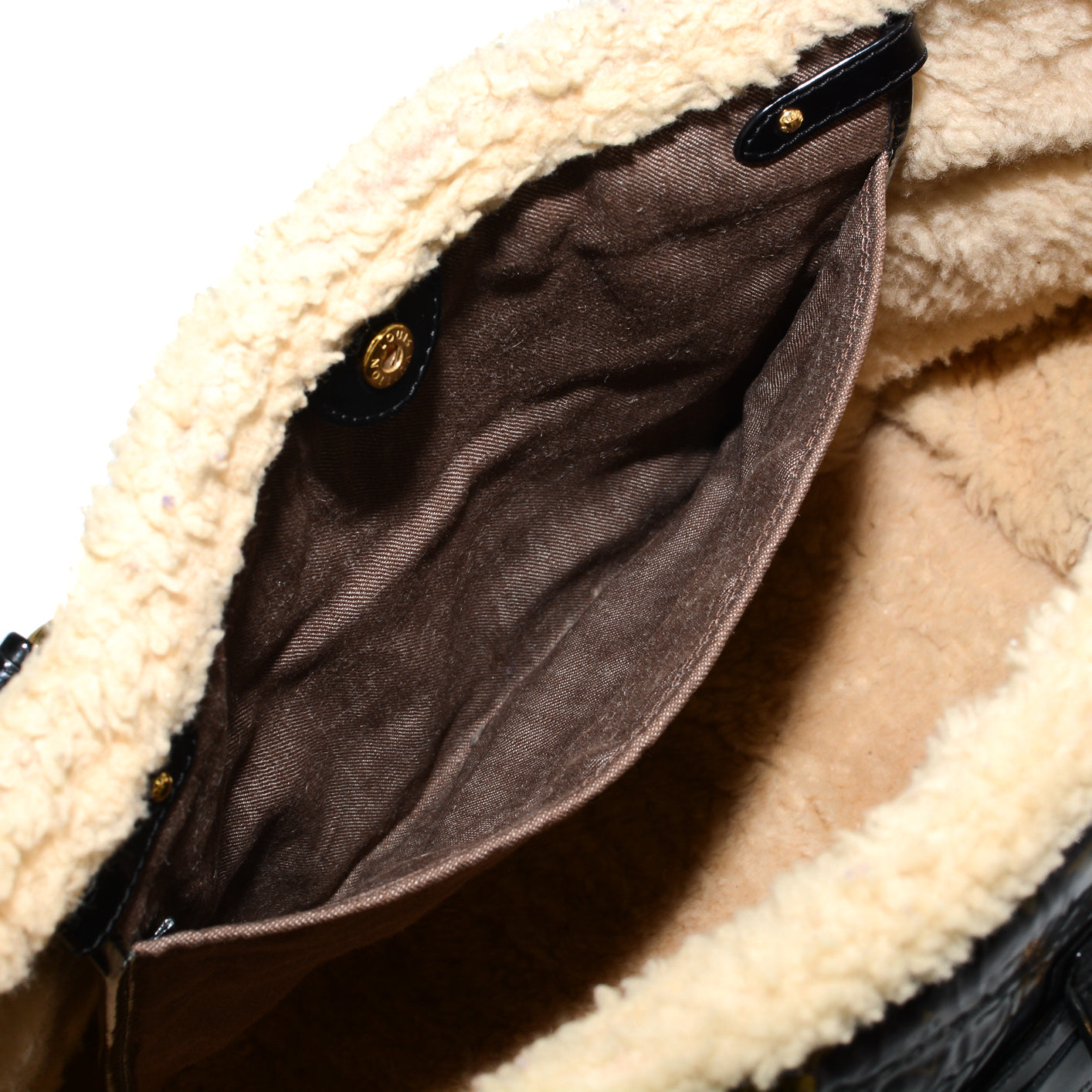 LOUIS VUITTON Limited Edition Monogram Shearling Thunder Bag