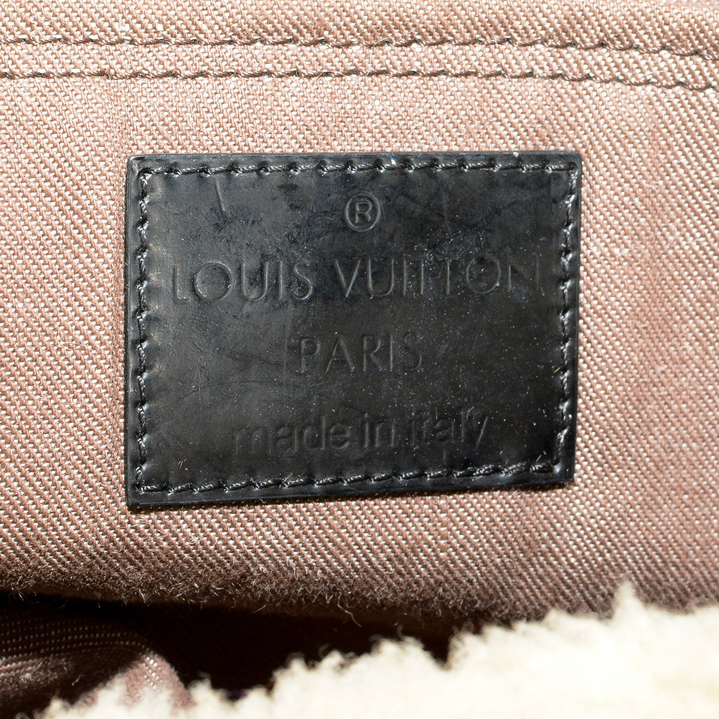LOUIS VUITTON Limited Edition Monogram Shearling Thunder Bag