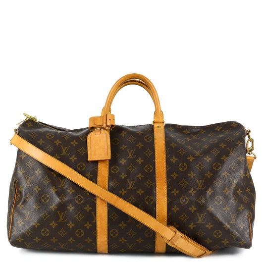 LOUIS VUITTON Monogram Keepall Bandouliere 55