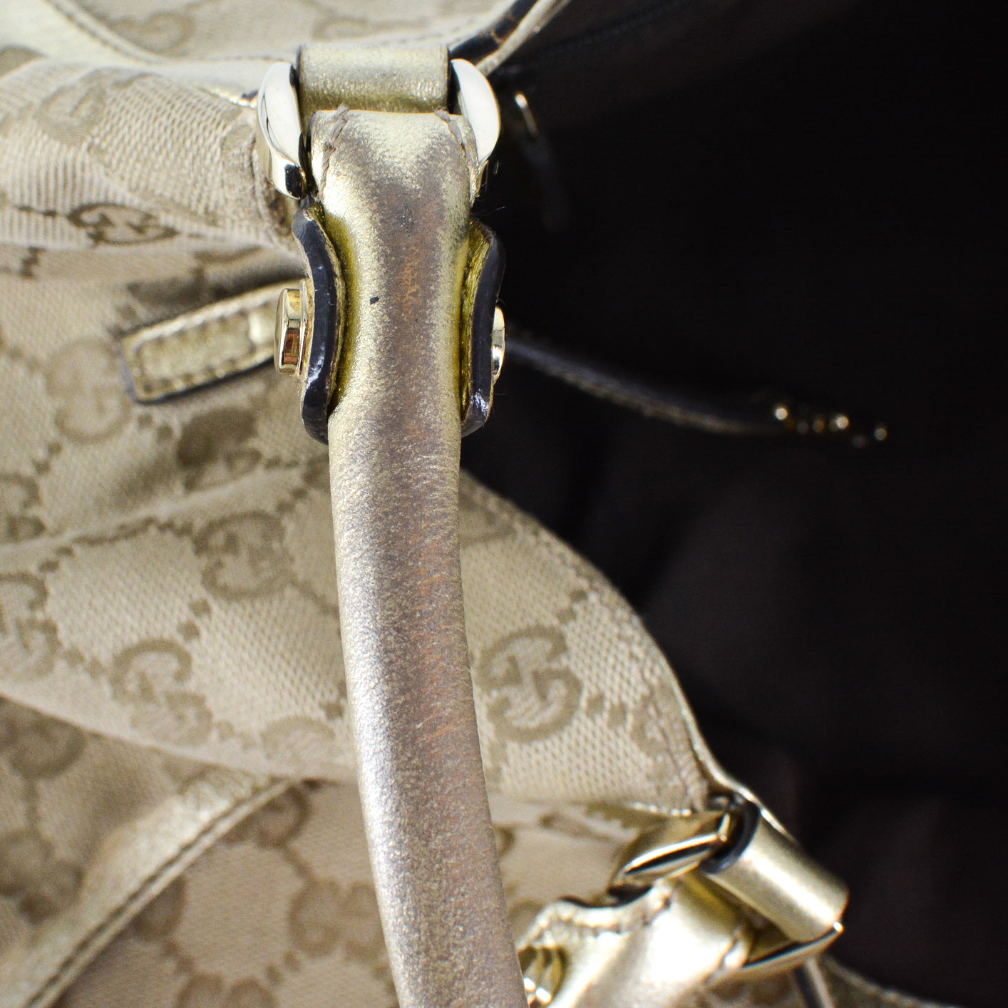 GUCCI GG Monogram D-Ring Shopping Bag